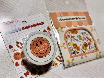 새상품 호빵맨 마스킹 테이프 씰 세트 호빵맨 뮤지엄 한정판