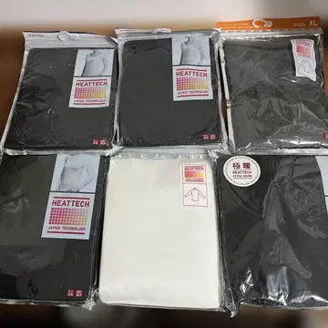 [미사용 새상품] 유니클로 히트텍 6세트