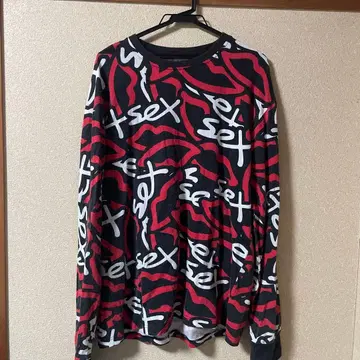 Sex 로고 프린트 롱T
