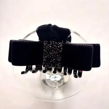 바나나 클립 리본 클립 블랙 바나나 클립 목마 벨벳 리본 클립