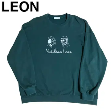 LEON 레온 바닥 맨투맨 트레이닝복 그린