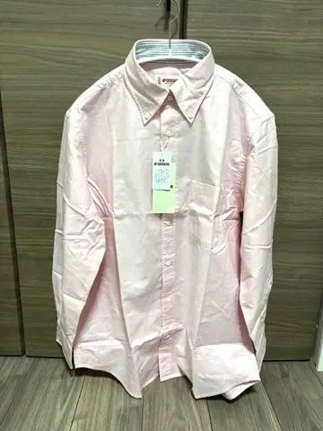 M'CREGOR 핑크 버튼 다운 긴팔 셔츠 L 사이즈