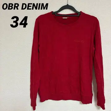 OBR 데님 트레이닝복 [34] 레드 트레이닝복 로고 자수 심플