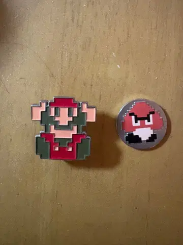 닌텐도 마리오 봄병 핀 배지 세트