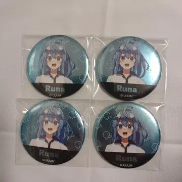 컬러풀 피치 루나 메탈 캔 배지