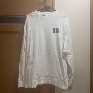 백팩과 같이 자기 밥 롱T 셔츠 긴팔 백팩 화이트