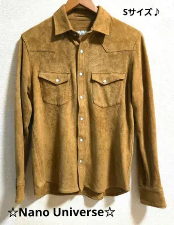 [ 새상품급 ] Nano Universe 스웨이드 라이크 웨스턴 셔츠