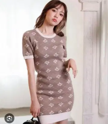 LIP SERVICE LSpattern 자카드 슬림 원피스