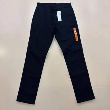 새상품 유니클로/UNIQLO 방풍 슬림핏 치노 블랙 허리 82cm