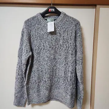 크로커다일 남성용 케이블 니트 스웨터 (L)