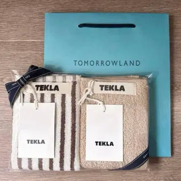 즉시 구매 가능 인기 TEKLA 핸드 타월 코디악 스트라이프, 시에나