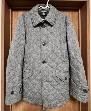 에디 바우어 퀼팅 코트 울 트위드