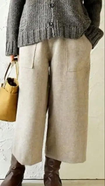 슬로우 스퀘어 울 팬츠