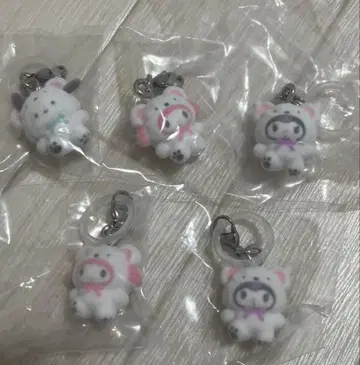 푹신푹신 스노우 산리오 캐릭터즈 메지루시 액세서리 5점