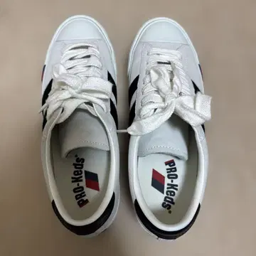 PRO-Keds 스트라이프 스니커즈 화이트