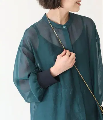 스픽 앤 스팬 시어 롱 셔츠 새상품급