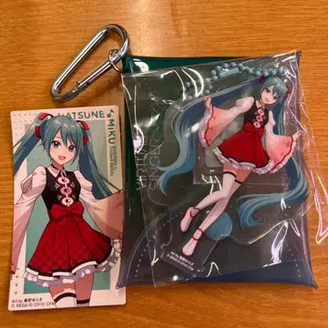 프로세카 스시로 콜라보 하츠네 미쿠 멀티 파우치 스티커 세트