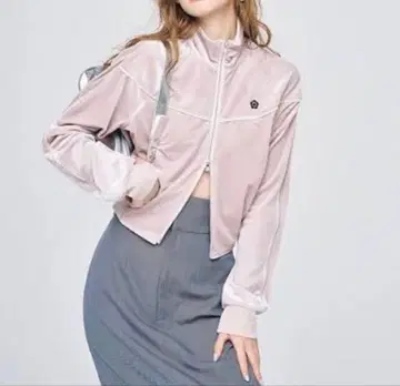 LILY BROWN x MARY QUANT 벨로아 트랙 자켓