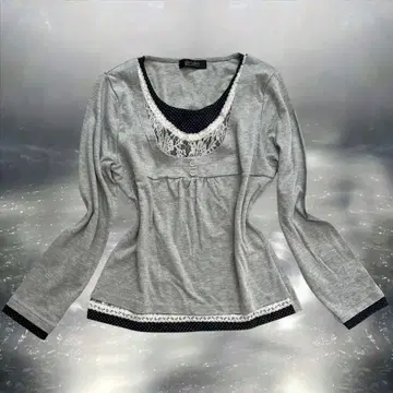 00s 도트 레이스 버튼 롱t 위시코어 다크코어 y2k