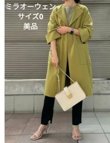 [새상품급] 미라 오웬 코트 사이즈 0 올리브색