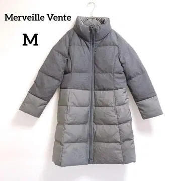 멜베이유방트 다운 코트 M 그레이 스탠드 카라 따뜻함 277