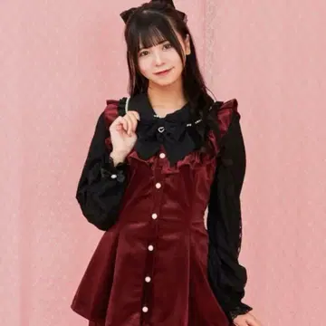 시크릿허니 셋업 빨간색 와인 레드