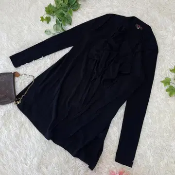 컨디션 최상 에베 바이치아 가디건 겉옷 블랙 40 L 사이즈