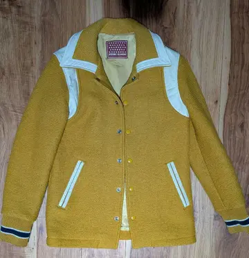 HYSTERIC GLAMOUR 머스타드 바시티 자켓