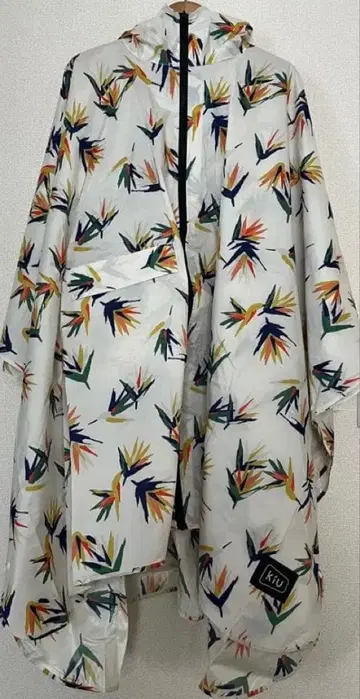 KiU 키우 레인 판초 레인코트 남국 꽃새 오프