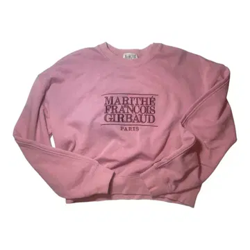 MARITHE FRANCOIS GIRBAUD 맨투맨 S 핑크