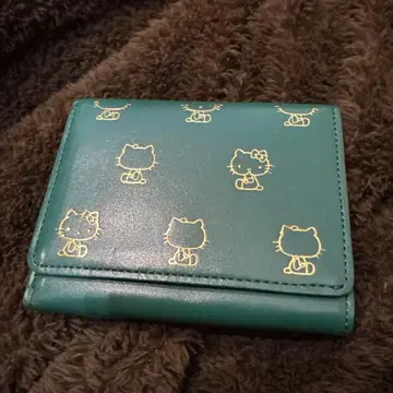 에피 키티 그린 3단 폴더형 지갑