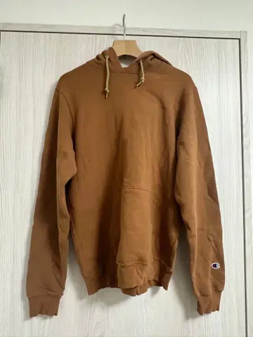 Champion 테리 플리스 후드티 M 브라운