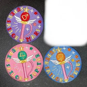 세일러문 스토어 자수 캔뱃지 vol.4 마즈 주피터 비너스