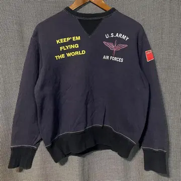 50s 빈티지 복각 양V 맨투맨 U.S.ARMY AIR FORCE