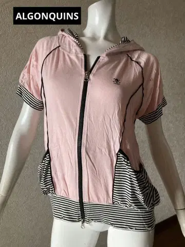 ALGONQUINS 후드 부착 후드티 고양이 귀 펑크 락 고스로리 Y2K