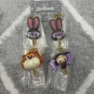 주토피아 가챠가챠 아이스캔디 참 4개 세트