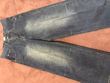 BlessU 다크 블루 스트레이트 데님