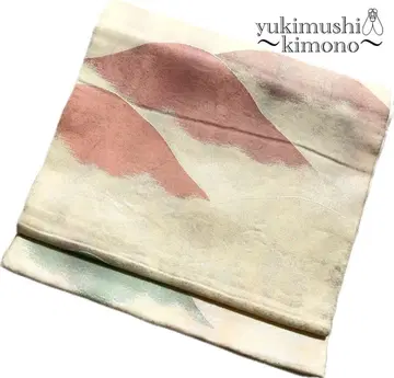 ZZ605 나고야 오비 평치레 실버 354cm 산문양 팔로우 할인