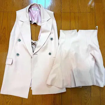 REDYAZEL 핑크 스커트 셋업