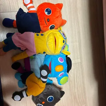 컬러풀 봉제 인형 5체 세트