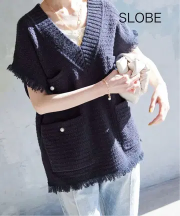 [ 새상품급 ] SLOBE IENA 펄 버튼 베스트