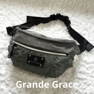 그랑 그레이스 지갑 기능 포함 깔끔한 바디백 차콜