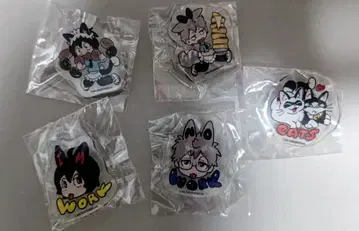 찻집 토르소 아크릴 핀 배지 컴플리트 세트