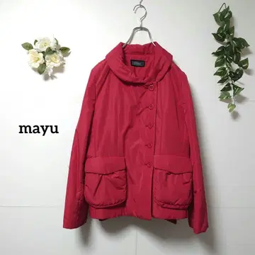 마유 패딩 자켓 피코트 빨간색 점퍼