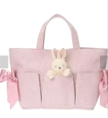 [ 미사용 새상품 ] 메종 드 플뢰르 토끼와 함께 토트백 핑크