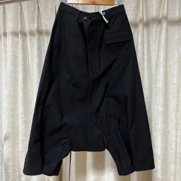 야마모토 요지 블랙 사루엘 팬츠