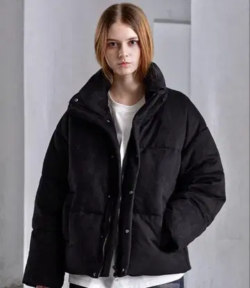 [ CLEL ] 볼륨 하이넥 숏 패딩 자켓 S 블랙 최종 가격 인하