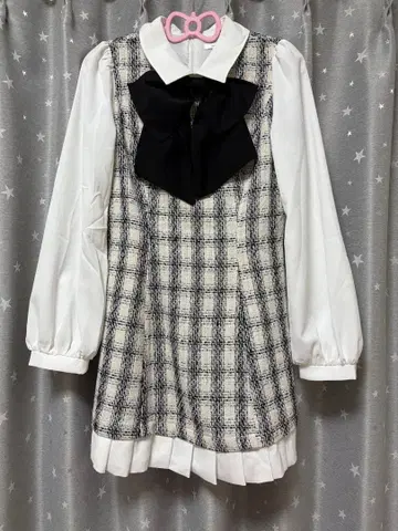 evelyn 트위드 리본 op