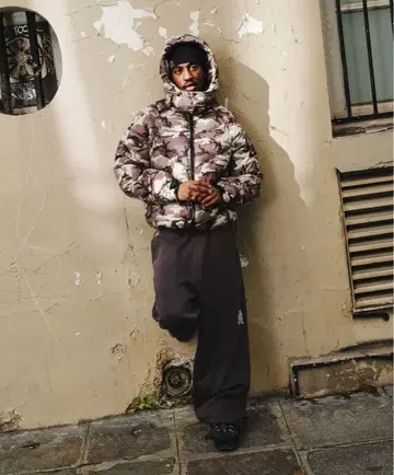 mertra 카모플라쥬 다운 자켓