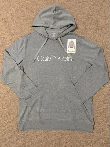 새상품 Calvin Klein 로고 프린트 후드 맨투맨 L 사이즈